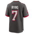 Trusc TB.Buccaneers #7 Bucky Irving Pewter Alternate Game Stitched Jerseys