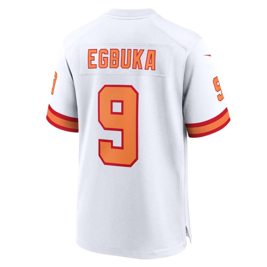 Trusc TB.Buccaneers #9 Emeka Egbuka Player White Home Game Stitched Jerseys