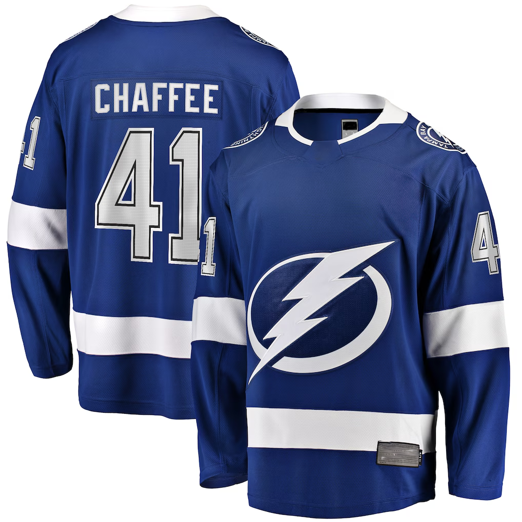 Trusc TB.Lightning #41 Nick Cirelli Blue Home Breakaway Player Jerseys