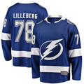 Trusc TB.Lightning #78 Emil Lilleberg Blue Home Premier Breakaway Player Jerseys
