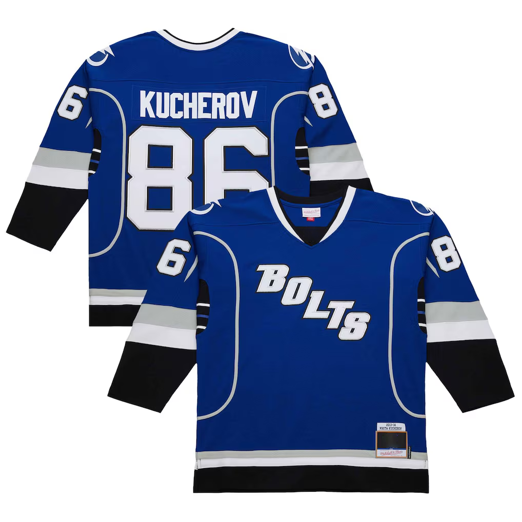 Trusc TB.Lightning #86 Nikita Kucherov Blue 2013-14 Power Play Jerseys