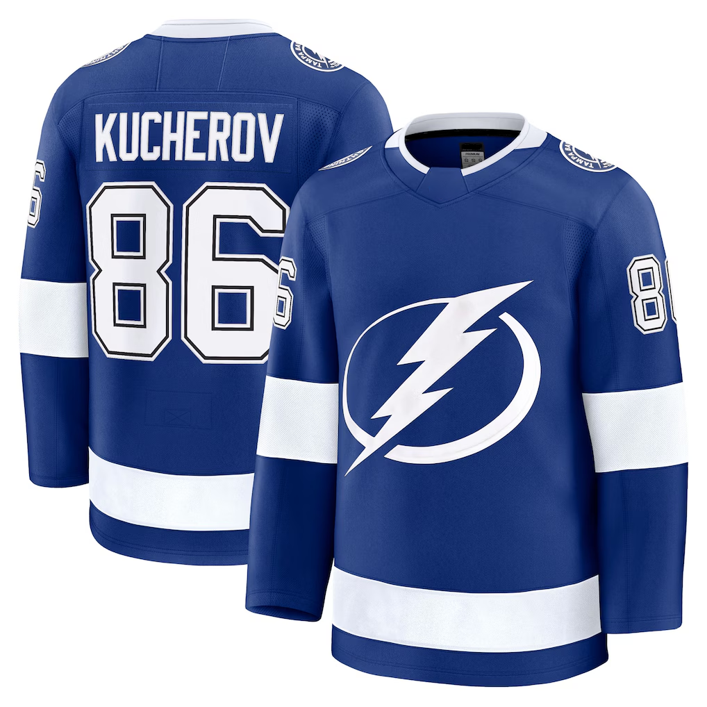 Trusc TB.Lightning #86 Nikita Kucherov Blue Home Premium Jerseys