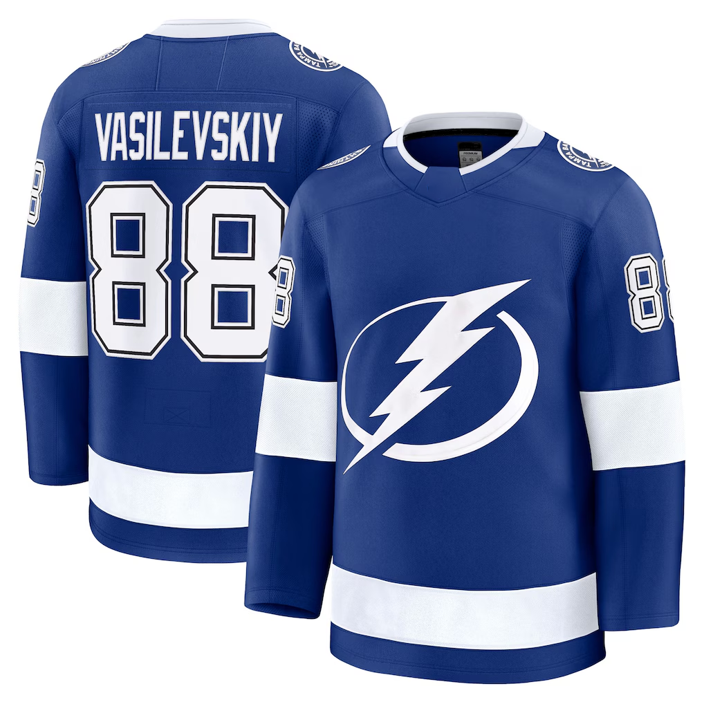 Trusc TB.Lightning #88 Andrei Vasilevskiy Blue Home Breakaway Player Jerseys