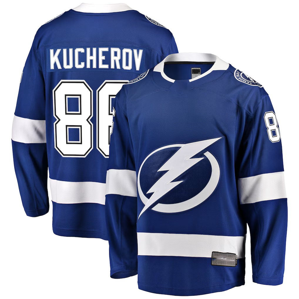 Trusc TB.Lightning #88 Nikita Kucherov Blue Home Breakaway Player Jerseys