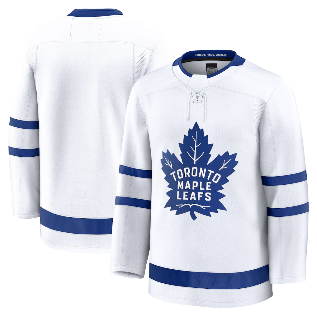 Trusc T.Maple Leafs White Away Premium Jerseys