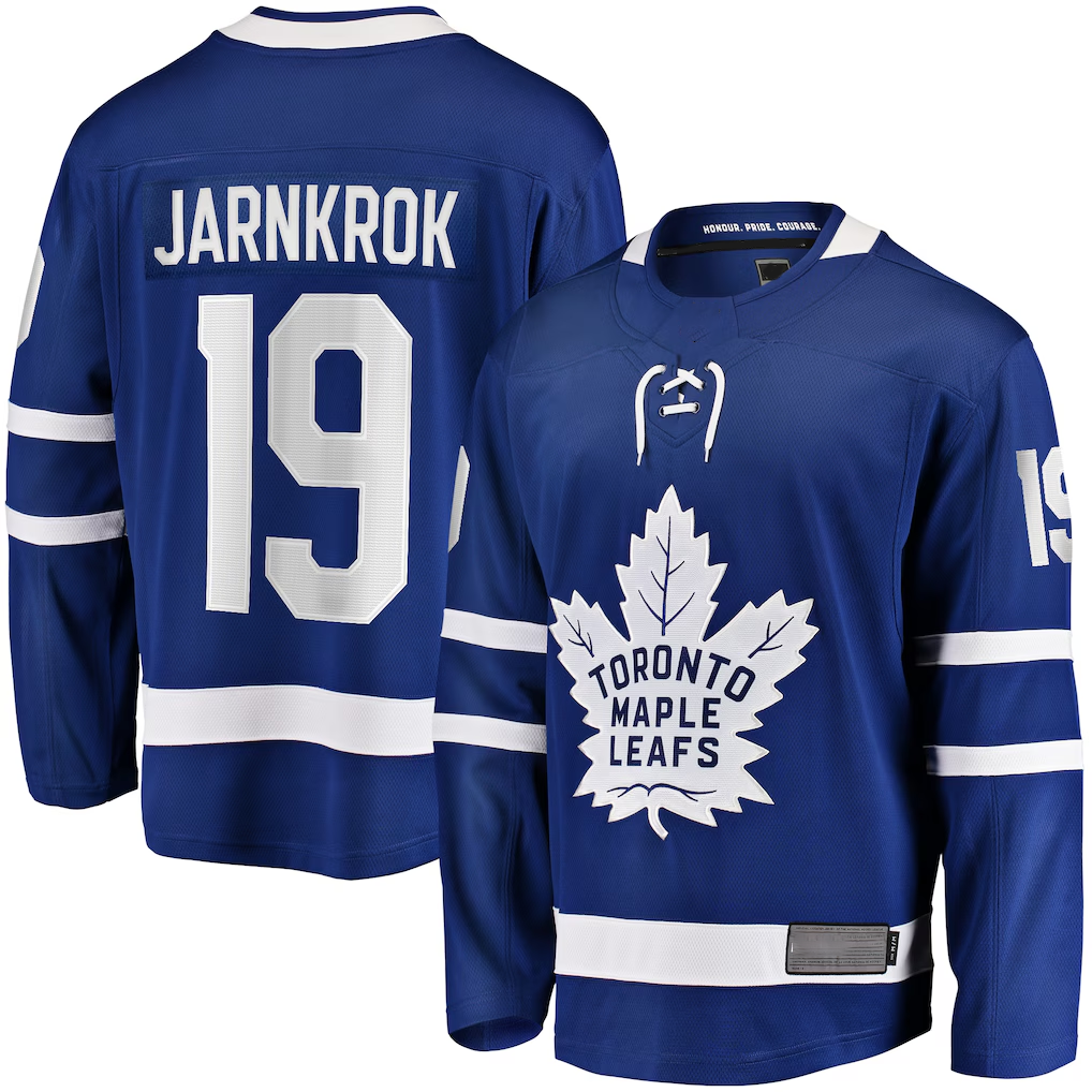 Trusc T.Maple Leafs #19 Calle Jarnkrok Blue Home Breakaway Player Jerseys