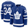 Trusc T.Maple Leafs #34 Auston Matthews Blue Home Premium Jerseys