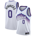 Trusc U.Jazz #0 Taylor Hendricks White Swingman Jerseys - Association Edition