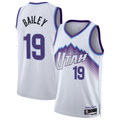 Trusc U.Jazz #19 Ace Bailey White Swingman Jerseys- Association Edition