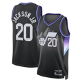 Trusc U.Jazz #20 Jaren Jackson Jr. Black Swingman Jerseys - Statement Edition