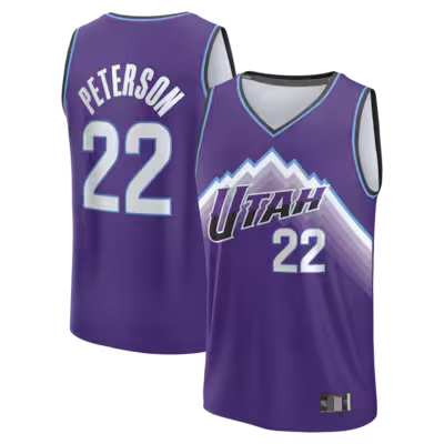 Trusc U.Jazz #22 Darryn Peterson Fanatics Purple 2026 Draft First Round Pick Fast Break Jerseys - Icon Edition