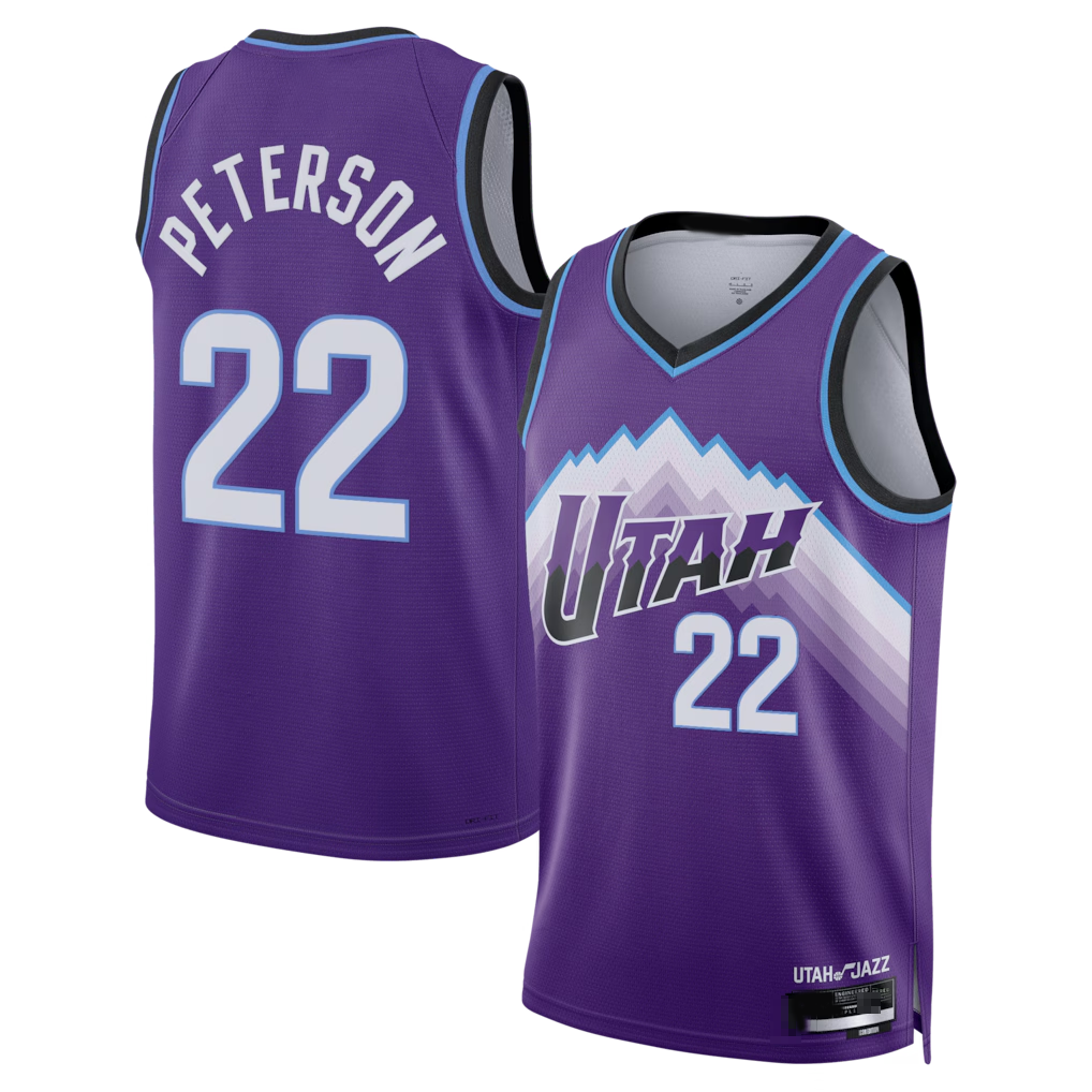 Trusc U.Jazz #22 Darryn Peterson Purple 2026 Draft Swingman Jerseys - Icon Edition