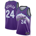 Trusc U.Jazz #24 Walker Kessler Purple Swingman Jerseys- Icon Edition