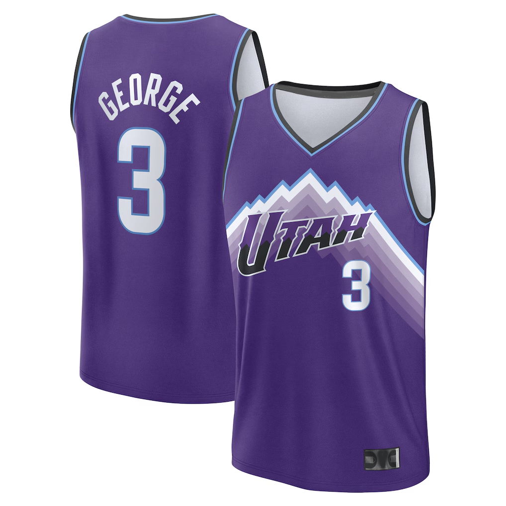 Trusc U.Jazz #3 Keyonte George Fanatics Purple Fast Break Jerseys - Icon Edition
