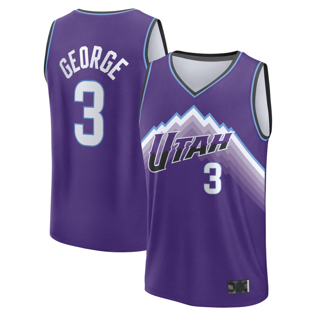 Trusc U.Jazz #3 Keyonte George Fanatics Purple Fast Break Replica Jerseys - Icon Edition