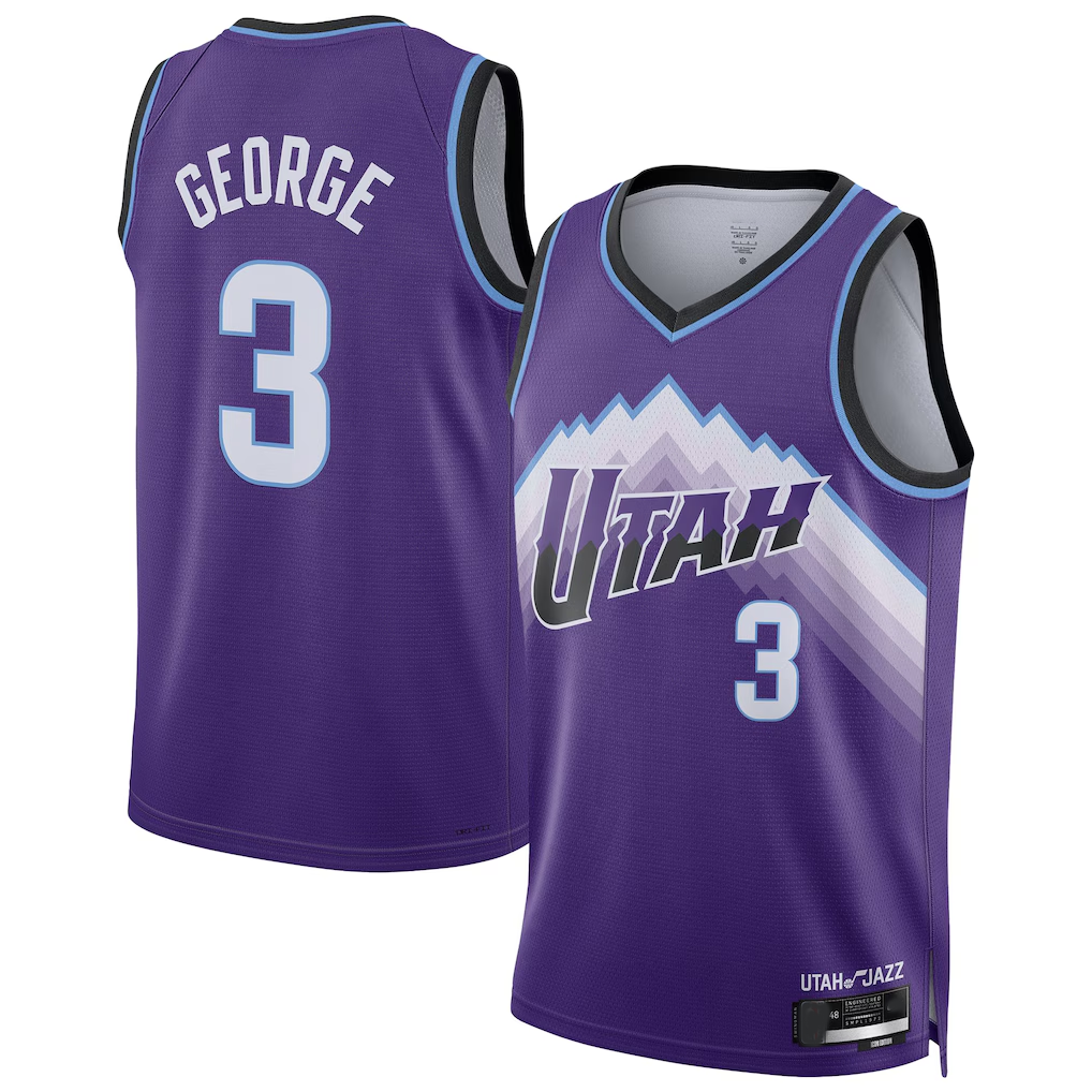 Trusc U.Jazz #3 Keyonte George Purple Swingman Jerseys - Icon Edition