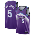 Trusc U.Jazz #5 Cody Williams Purple Swingman Jerseys - Icon Edition