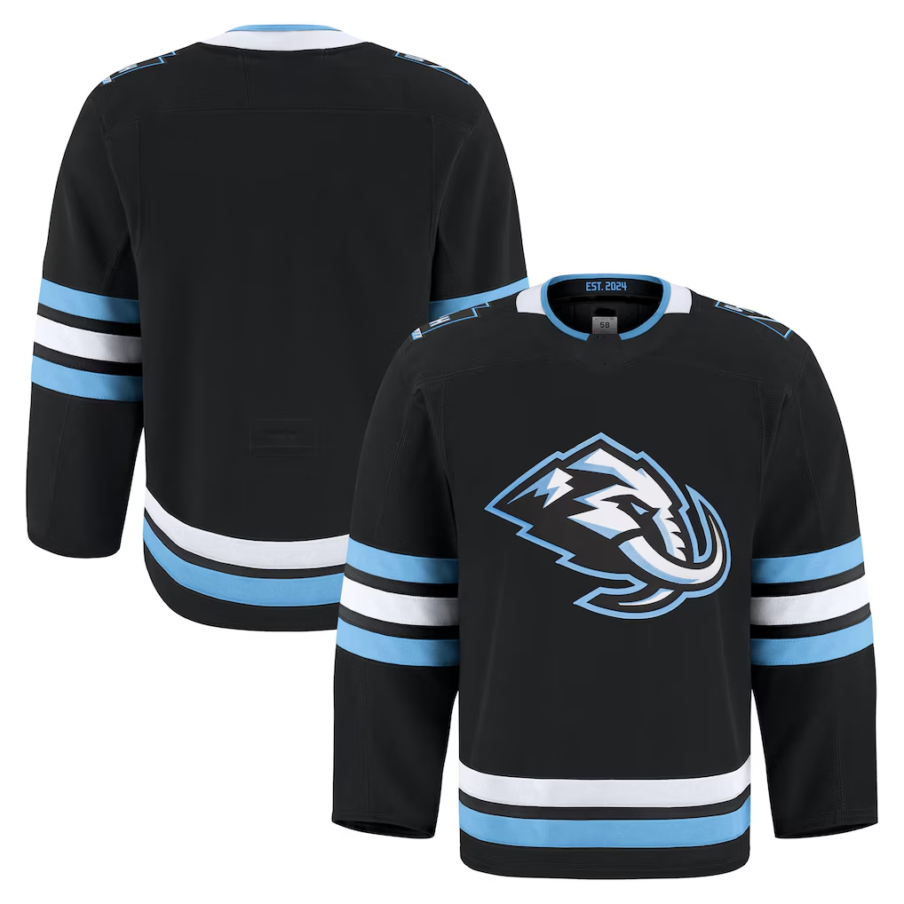 Trusc U.Mammoth Black Home Authentic Pro Jerseys