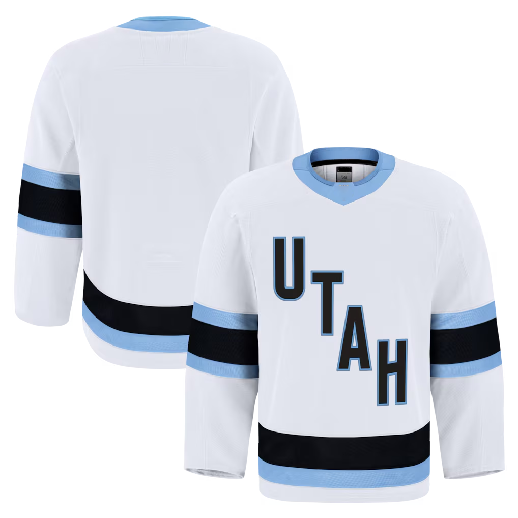 Trusc U.Mammoth White Away Authentic Pro Jerseys