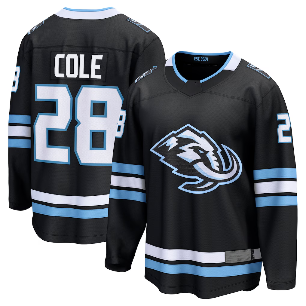 Trusc U.Mammoth #28 Ian Cole Black Home Breakaway Player Jerseys