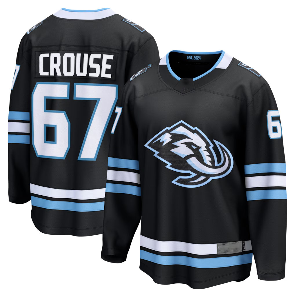 Trusc U.Mammoth #67 Lawson Crouse Black Home Breakaway Player Jerseys