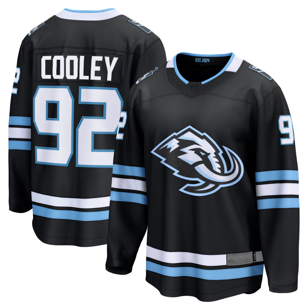 Trusc U.Mammoth #92 Logan Cooley Black Home Breakaway Jerseys