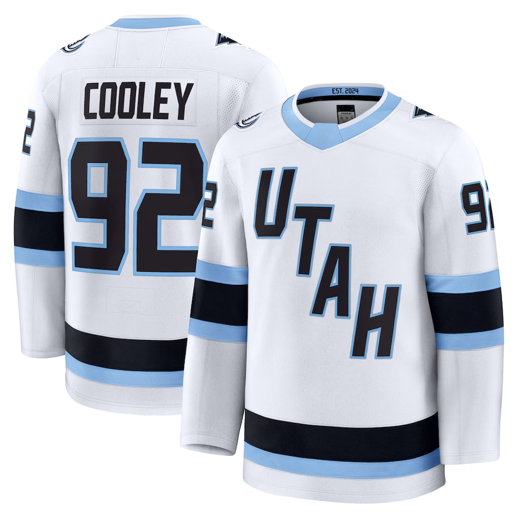 Trusc U.Mammoth #92 Logan Cooley White Away Premium Player Jerseys
