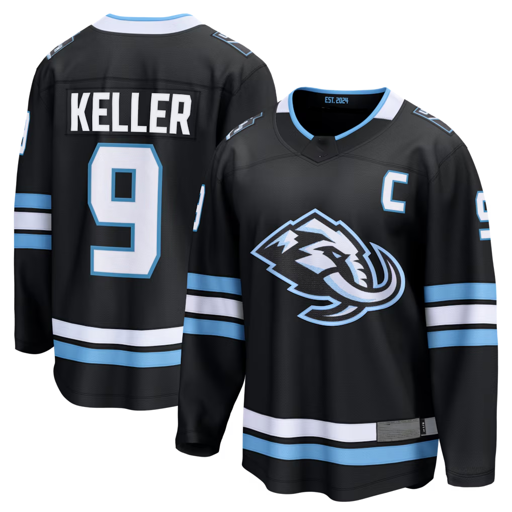 Trusc U.Mammoth #9 Clayton Keller Black Home Breakaway Jerseys