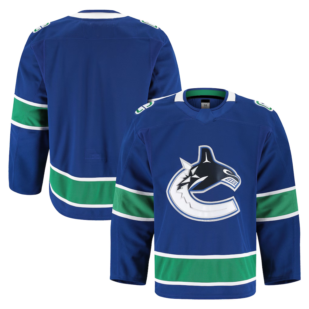 Trusc V.Canucks Blue Home Authentic Pro Jerseys