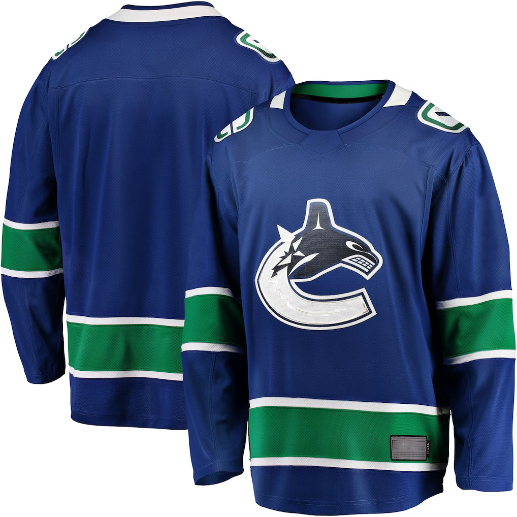 Trusc V.Canucks Blue Home Team Breakaway Jerseys