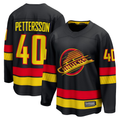 Trusc V.Canucks #40 Elias Pettersson Black Breakaway Jerseys