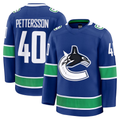 Trusc V.Canucks #40 Elias Pettersson Blue Home Premium Jerseys