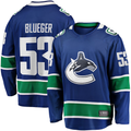 Trusc V.Canucks #53 Teddy Blueger Blue Home Breakaway Jerseys