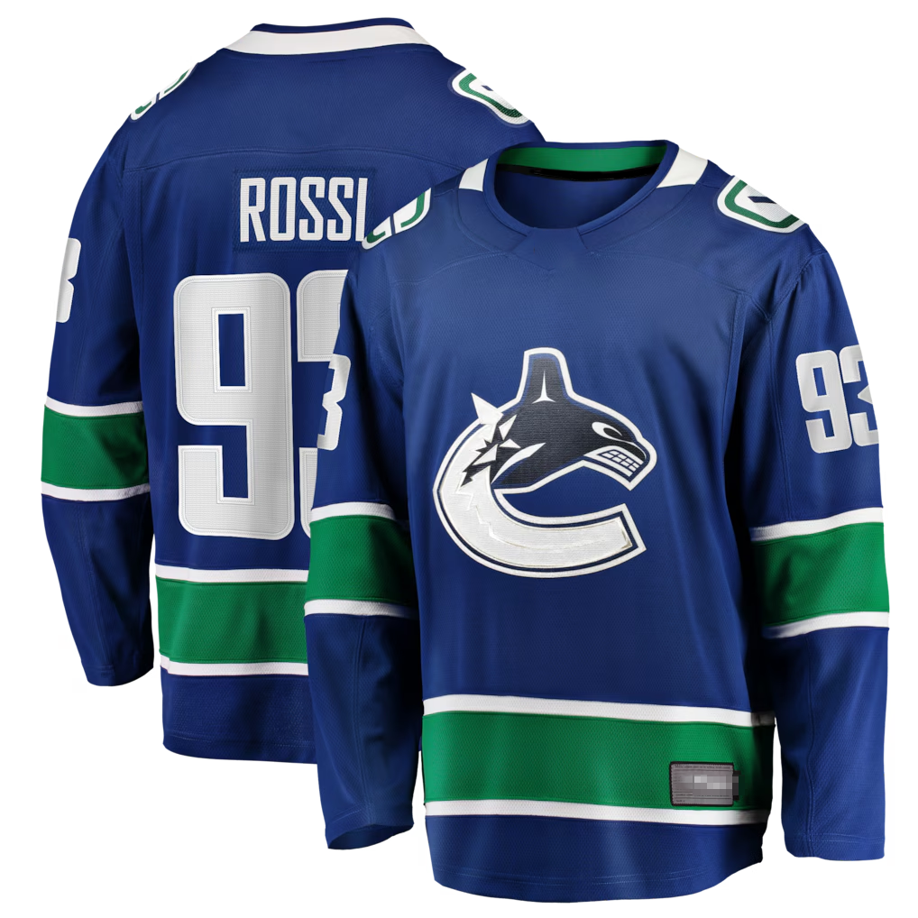 Trusc V.Canucks #93 Marco Rossi Blue Home Premier Breakaway Player Jerseys