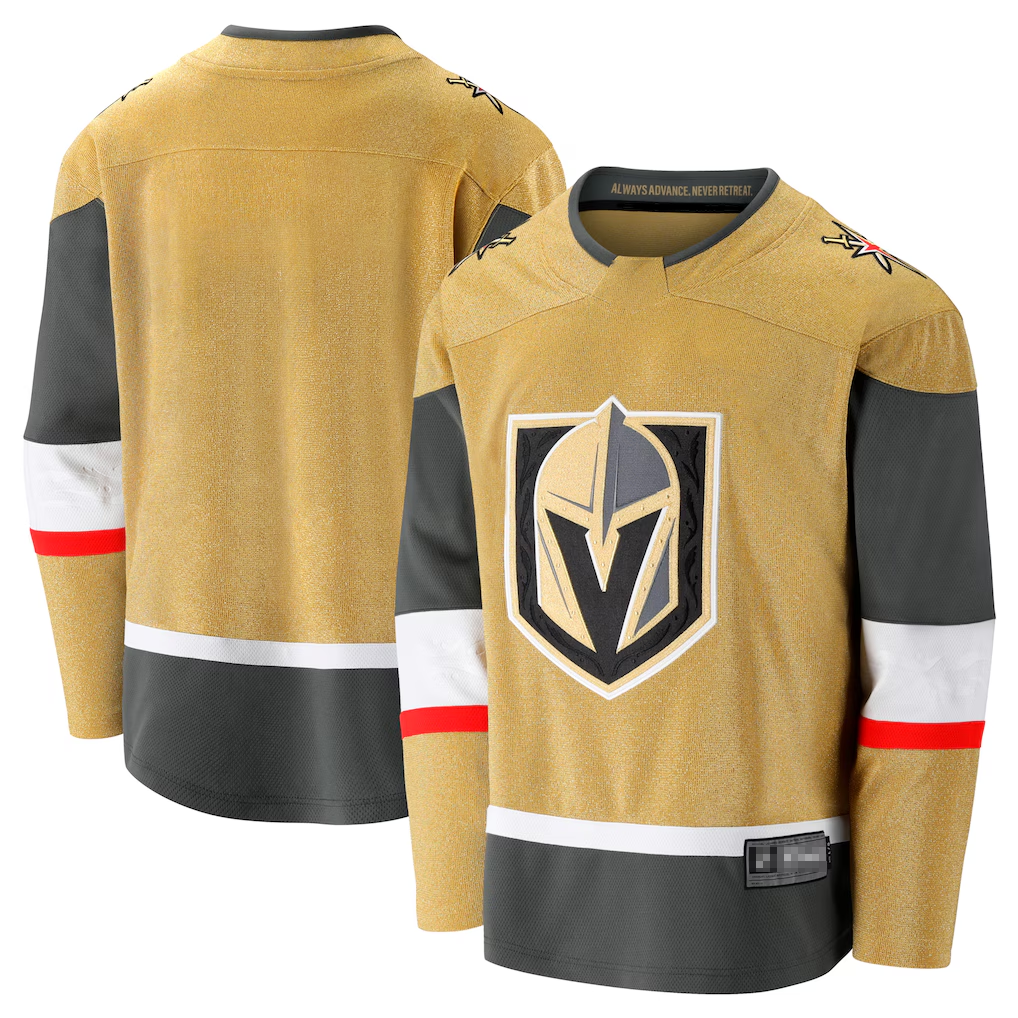 Trusc V.Golden Knights Gold Home Breakaway Stitched Jerseys