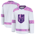 Trusc V.Golden Knights White 2024 Hockey Fights Cancer Practice Jerseys