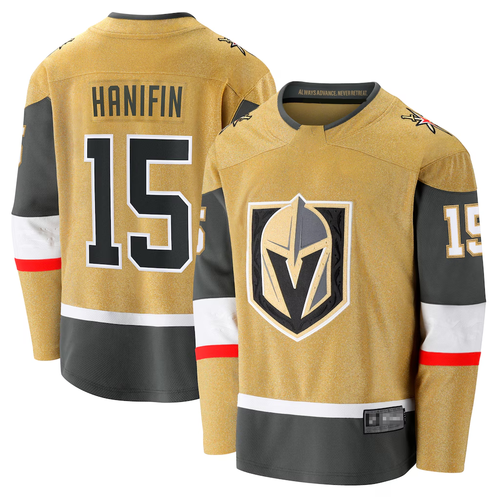 Trusc V.Golden Knights #15 Noah Hanifin Gold Home Breakaway Jerseys