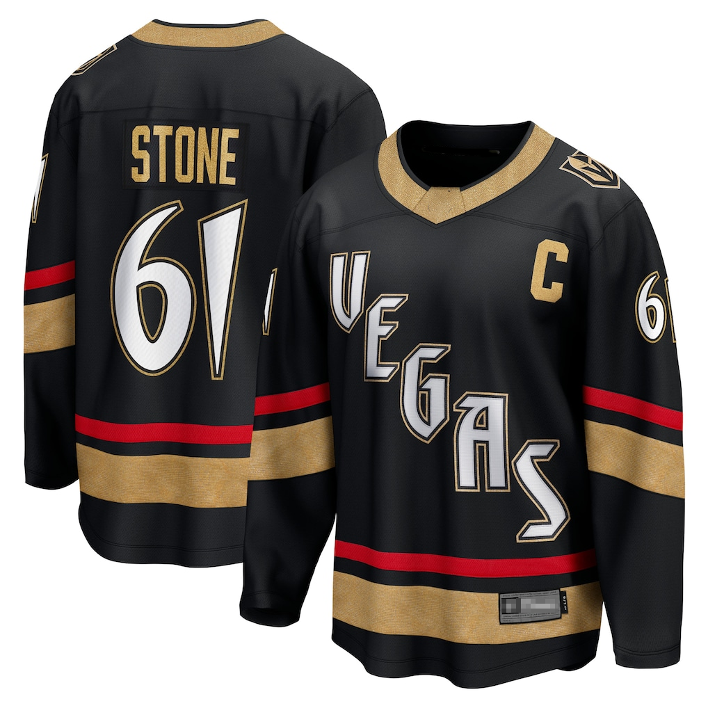 Trusc V.Golden Knights #61 Mark Stone Black Special Edition 2.0 Breakaway Player Jerseys