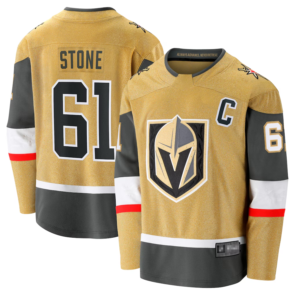 Trusc V.Golden Knights #61 Mark Stone Gold Home Breakaway Jerseys