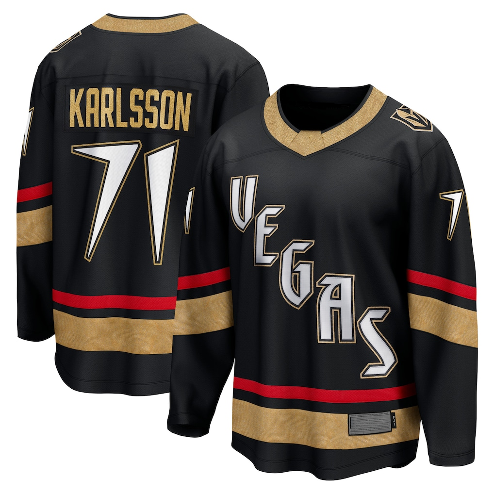 Trusc V.Golden Knights #71 William Karlsson Black Special Edition 2.0 Breakaway Player Jerseys