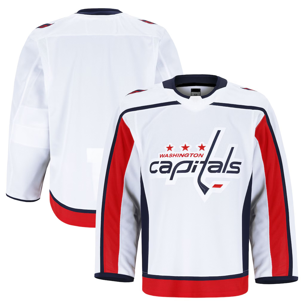 Trusc W.Capitals White Away Authentic Pro Jerseys