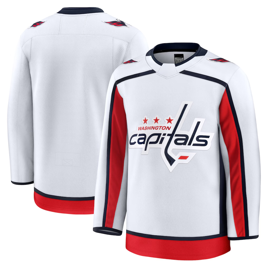 Trusc W.Capitals White Away Premium Jerseys