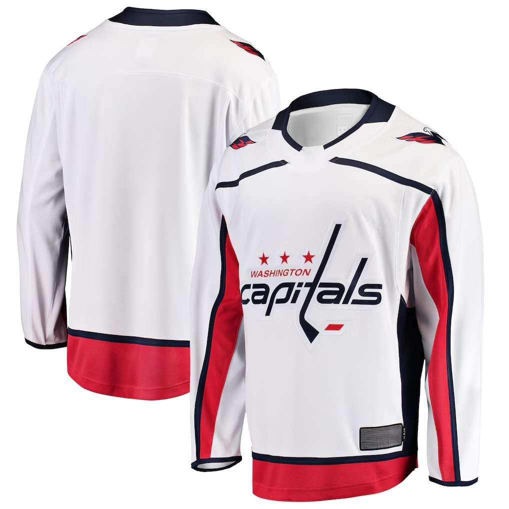 Trusc W.Capitals White Breakaway Away Jerseys