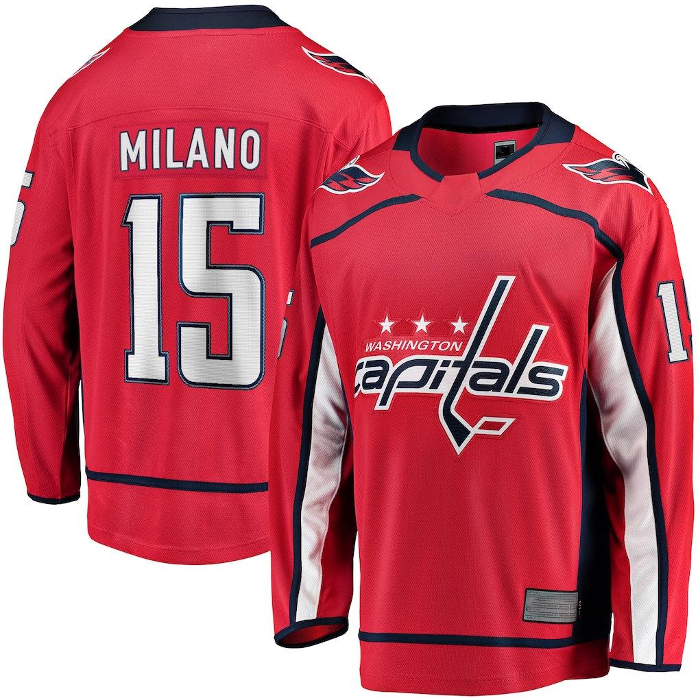 Trusc W.Capitals #15 Sonny Milano Red Home Breakaway Jerseys