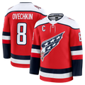 Trusc W.Capitals #8 Alexander Ovechkin Red Alternate Premium Player Jerseys