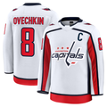 Trusc W.Capitals #8 Alexander Ovechkin White Away Premium Jerseys