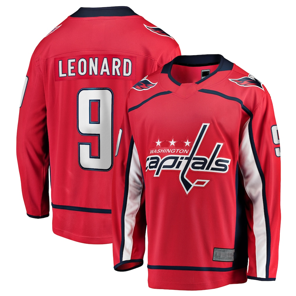 Trusc W.Capitals #9 Ryan Leonard Red Home Breakaway Jerseys