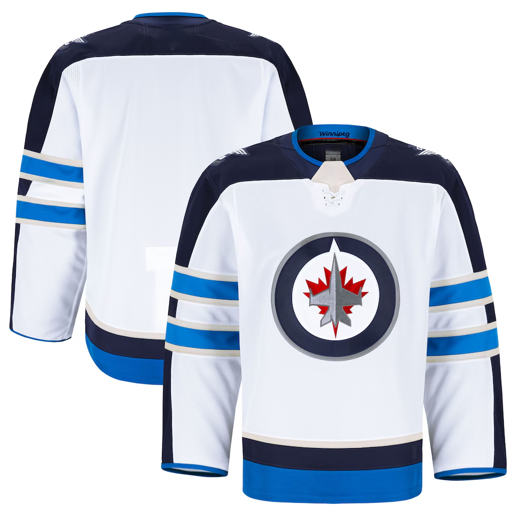 Trusc W.Jets White Away Authentic Pro Jerseys