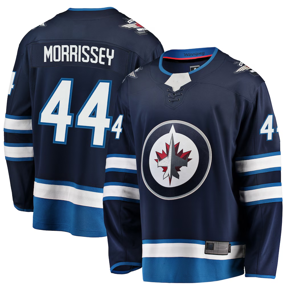 Trusc W.Jets #44 Josh Morrissey Navy Breakaway Replica Jerseys