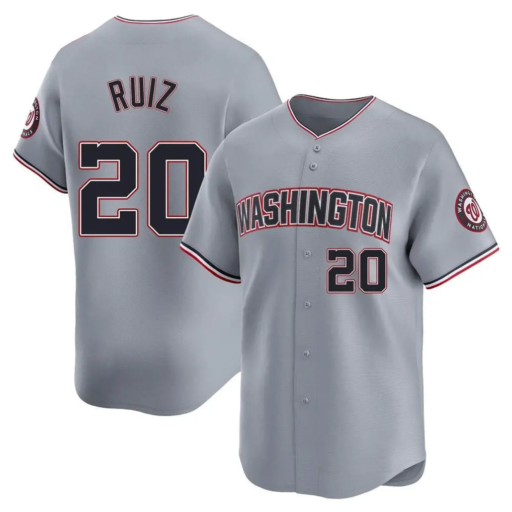 Trusc W.Nationals #20 Keibert Ruiz Player Gray City Connect Elite Alternate Stitched Jerseys